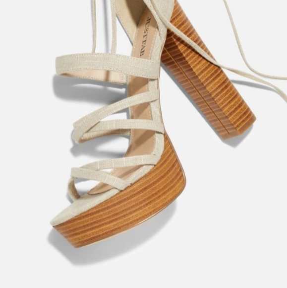 Lace Me Up Heeled Sandal  - Picture 2 of 5